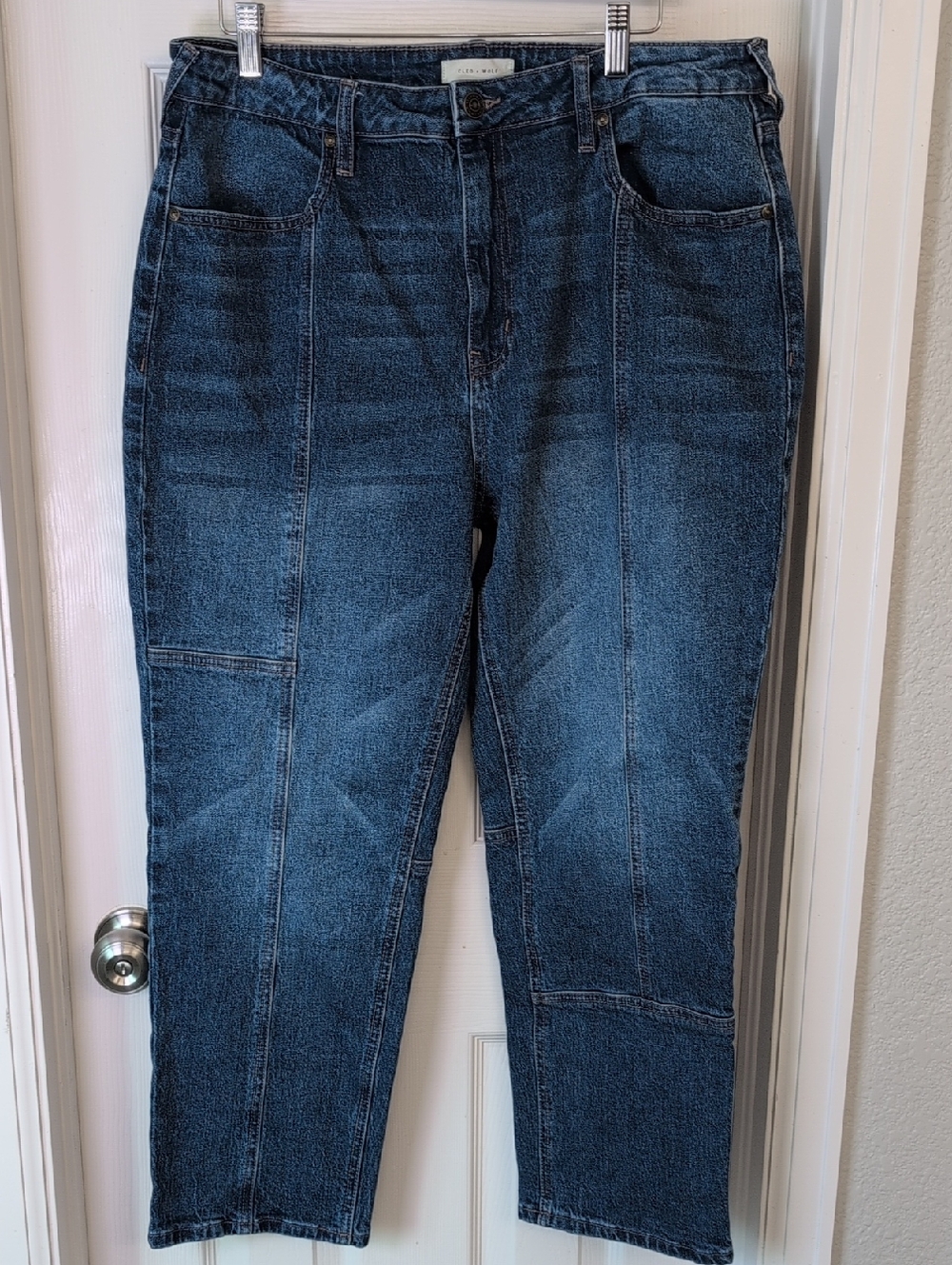Cleo + Wolf Women's High Rise Straight-Leg Jeans Size 32